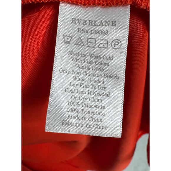 Everlane Japanese GoWeave Tank Wrap Dress Orange summer vacation size 6 - Picture 11 of 16